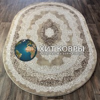 Турецкий ковер VEIVET 27070 Коричневый овал